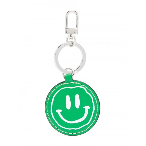 Ganni Banner Smiley Keychain