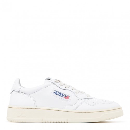 White Medalist Low Top...