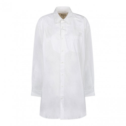 Cotton Poplin White Shirt...