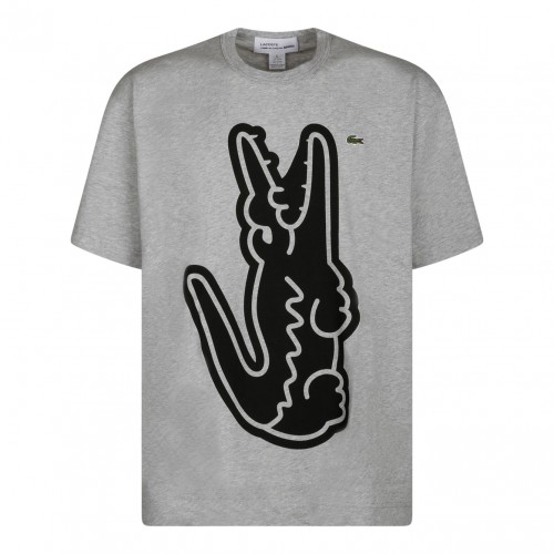 Grey Logo Print T-Shirt