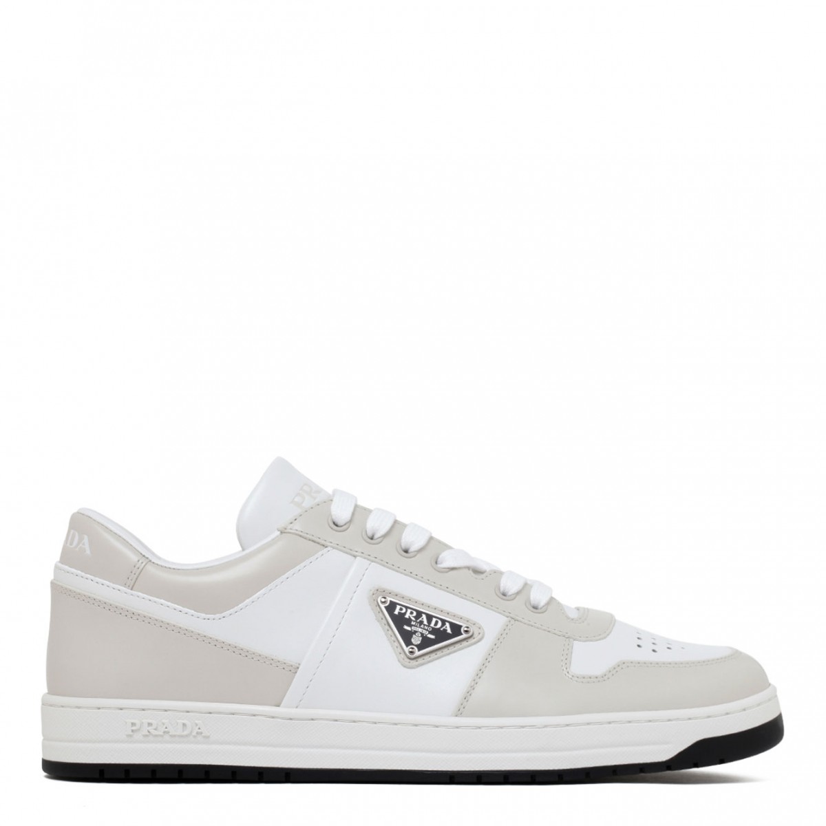 White and Crystal Downtown Sneakers