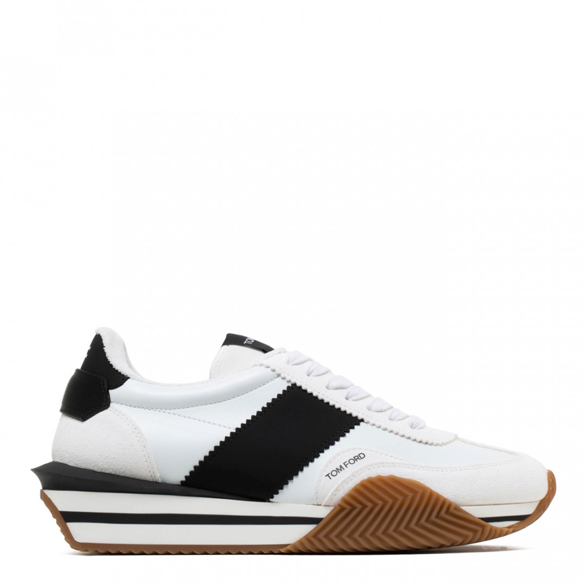 White and Black James Sneakers