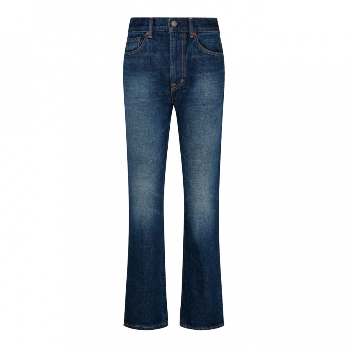 Mid Blue Stone Washed Jeans