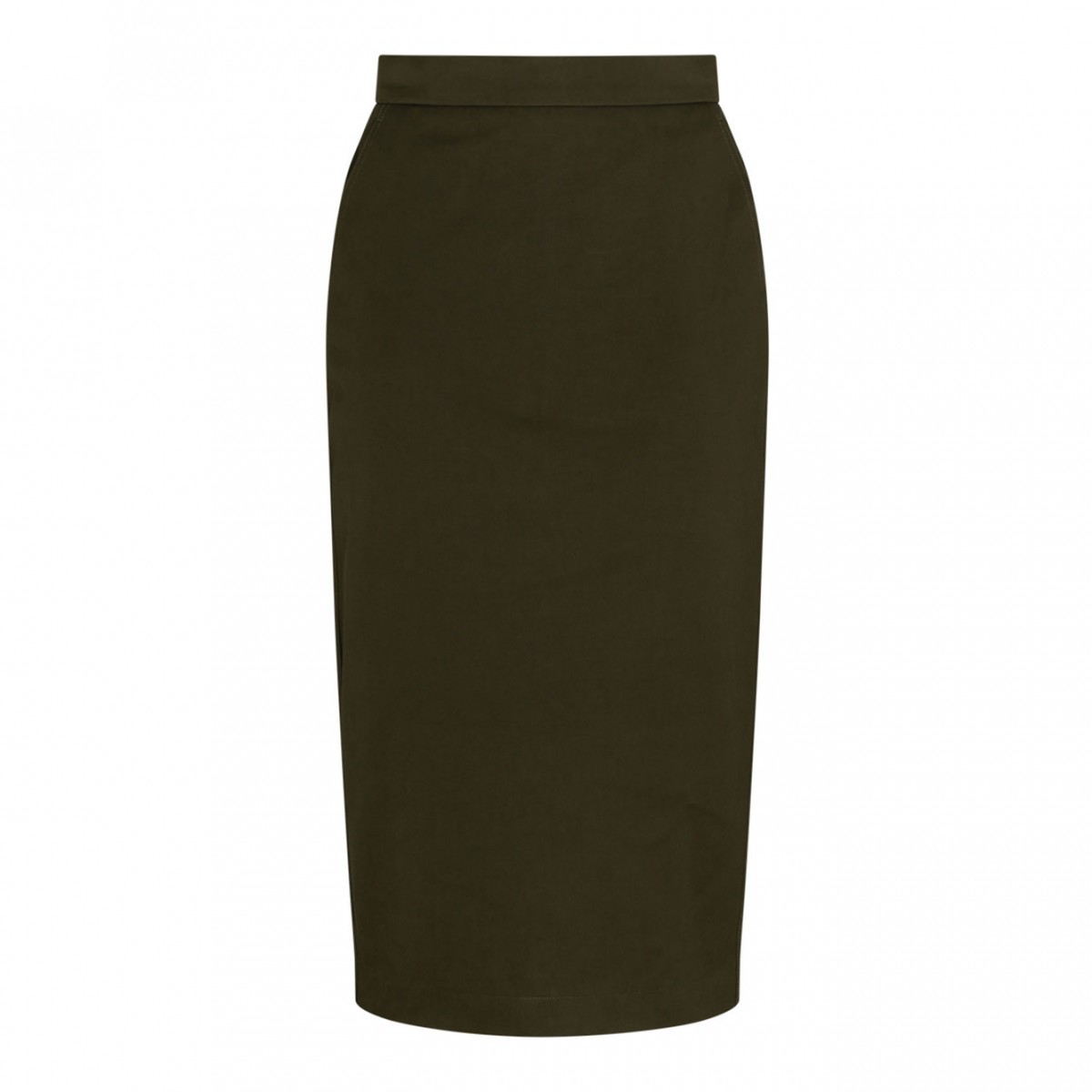 Olive Green Canvas Skirt