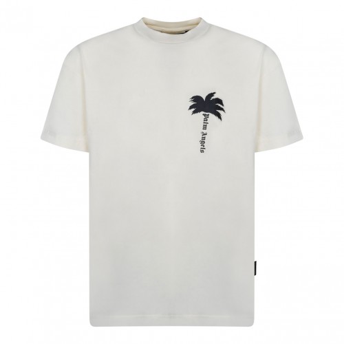 Palm Print White T-shirt