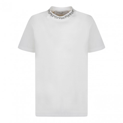 White Crystals Details T-Shirt