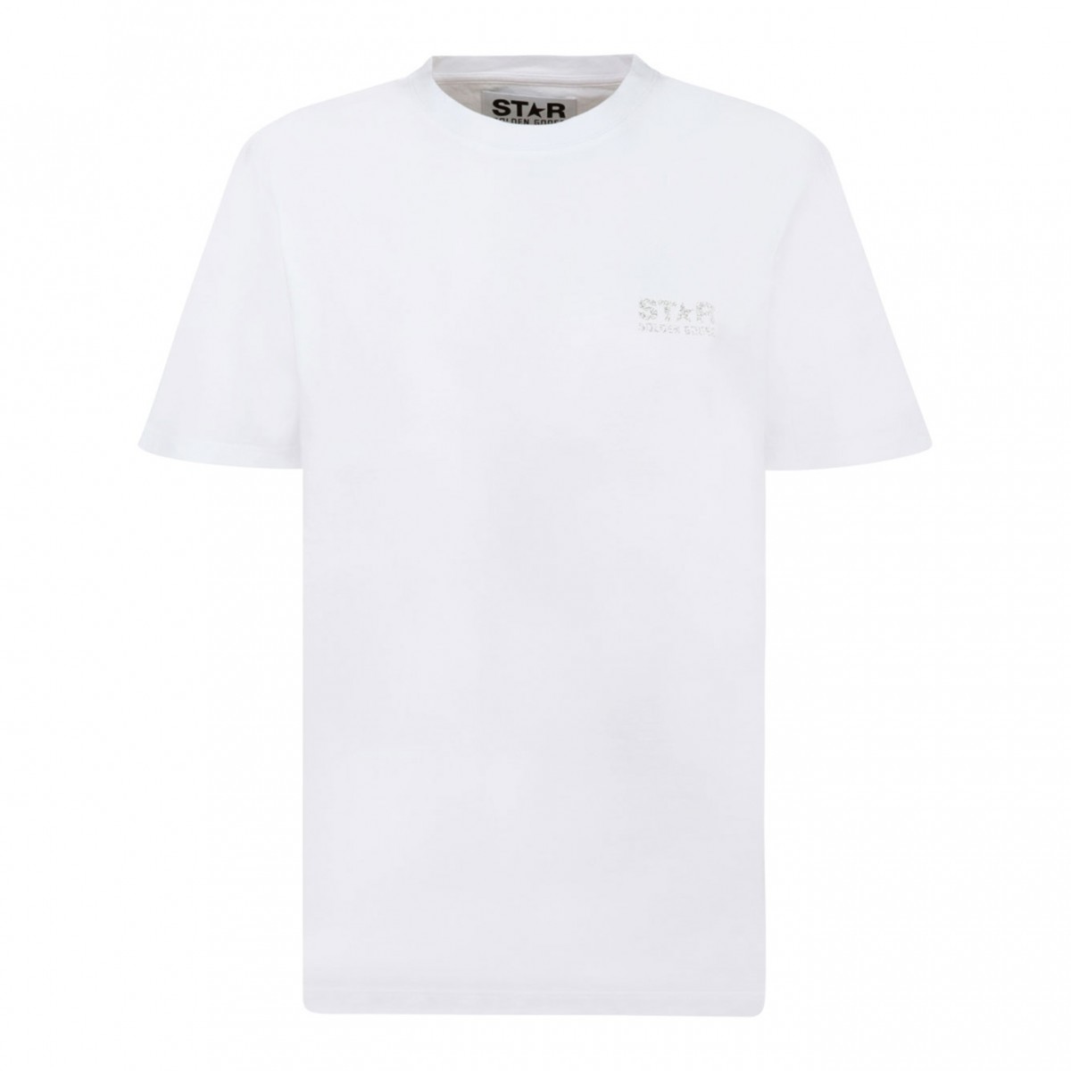 White Glitter Logo T-Shirt