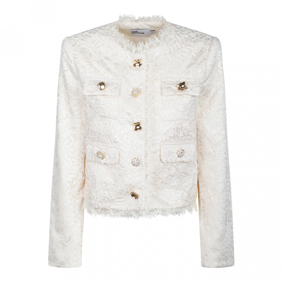 Cream Cord Lace Jacket