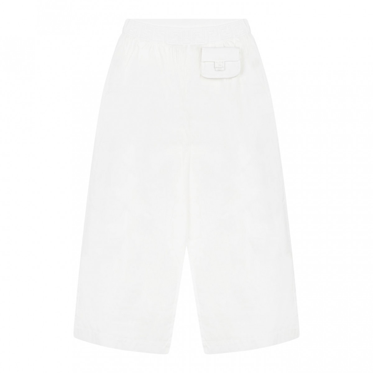 White Wide Trousers