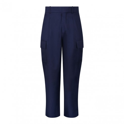 Navy Blue Cargo Trousers