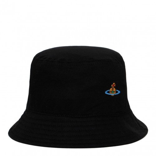 Unisex Colour Black Bucket Hat