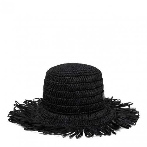 Straw Effect Black Hat