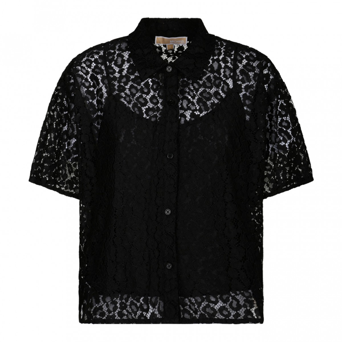 Black Corded Lace Shirt