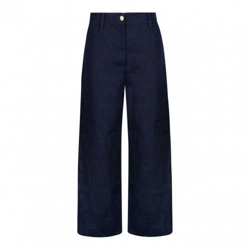Blue Wide Fit Trousers