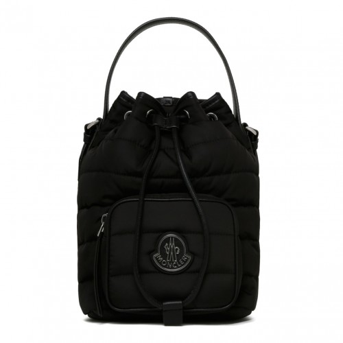 Black Padded Kilia Bucket Bag