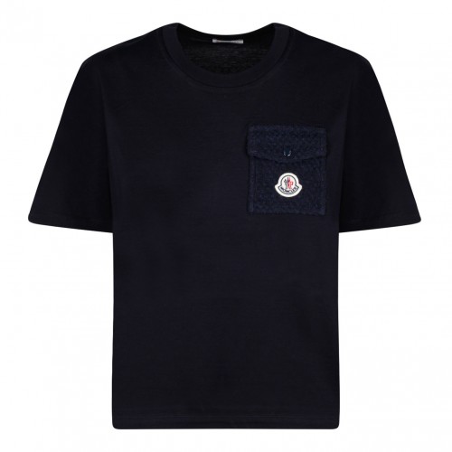 Tweed Pocket Dark Blu T-Shirt
