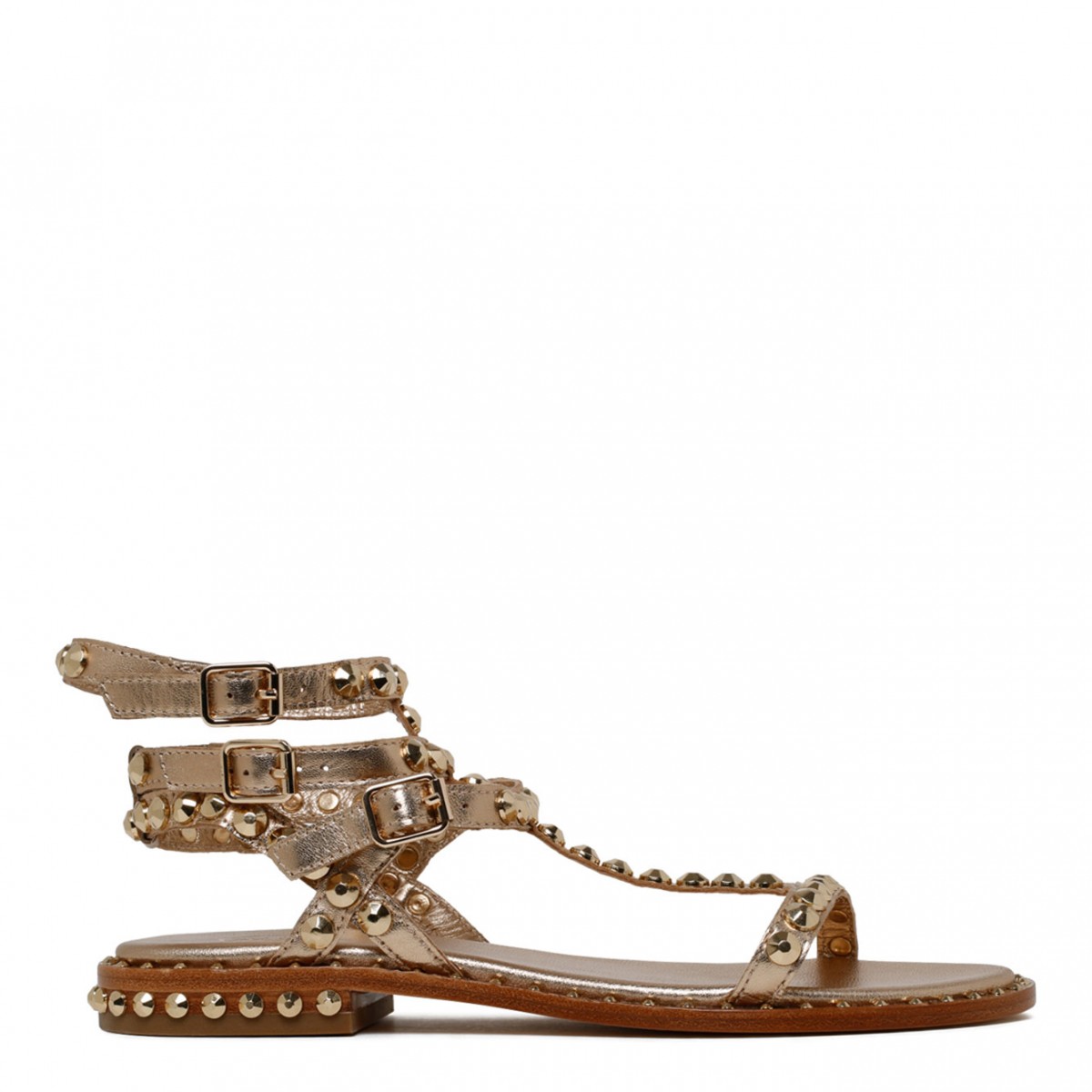 Gold Multistrap Sandals