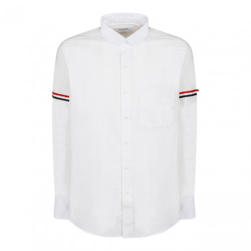 White Arman Detail Shirt