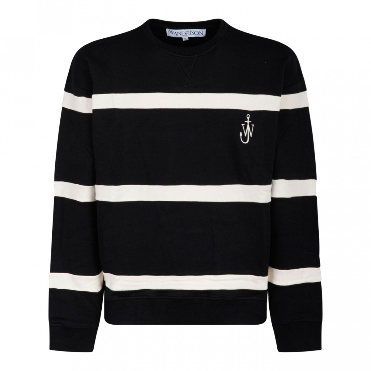 Black and White Stripe Sweatshirt