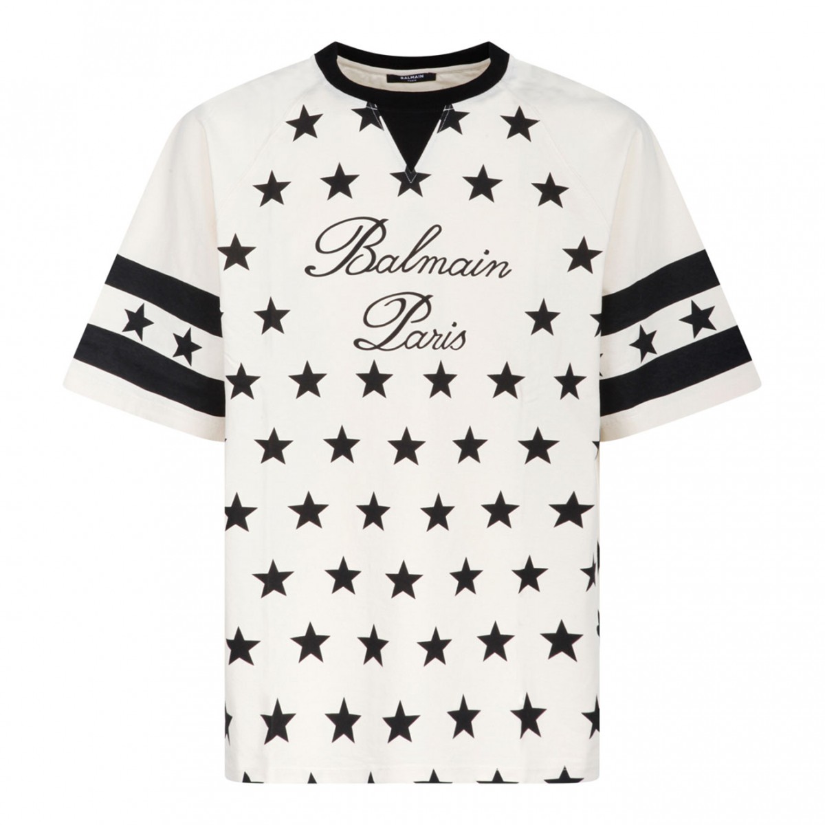 Beige and Black Star T-Shirt