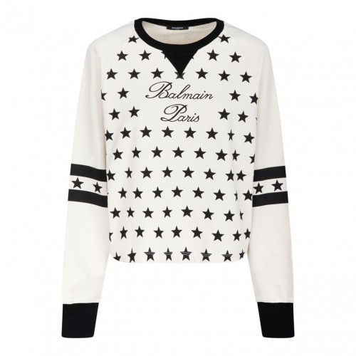 Beige and Black Stars Sweater