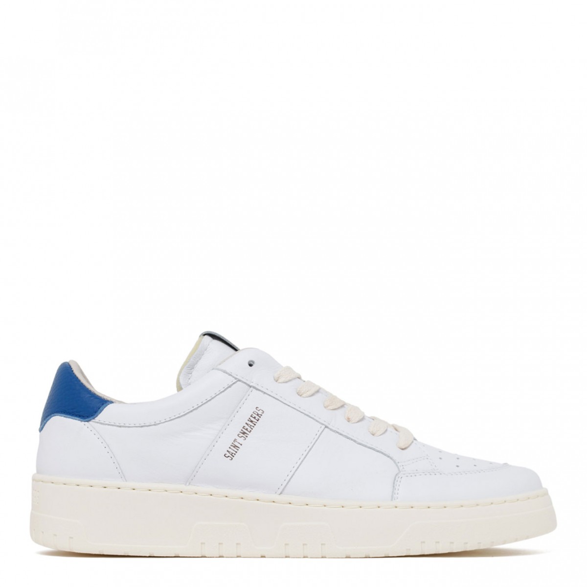 White and Electric Blue Golf Sneakers
