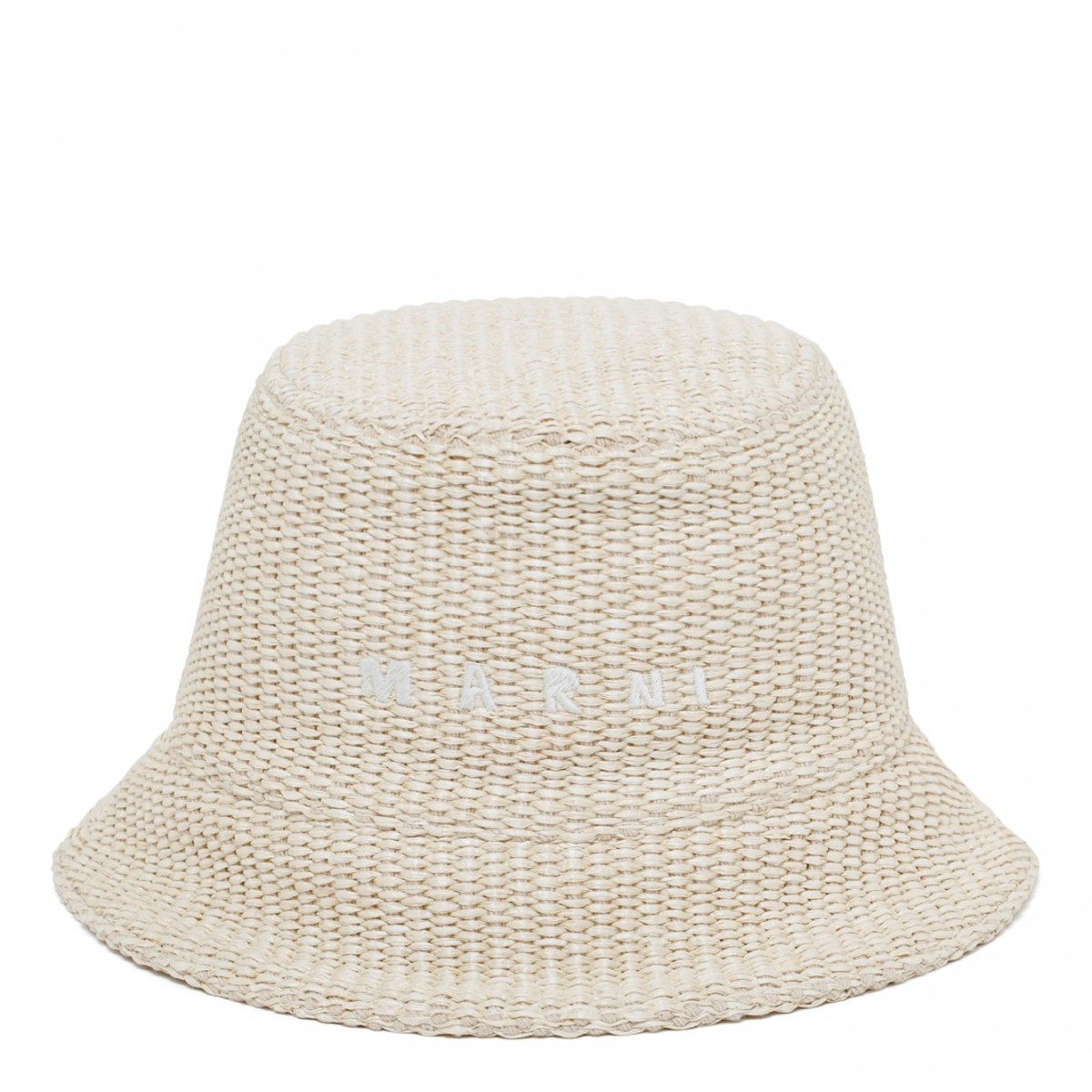 Shell Raffia Bucket Hat