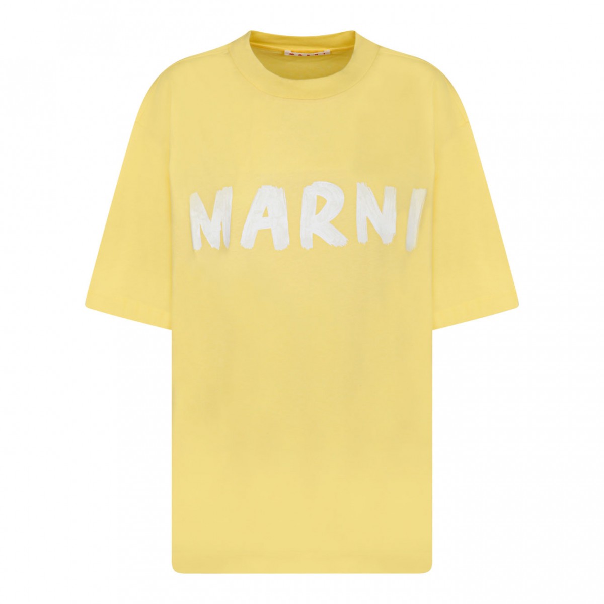 Yellow Logo Print T-Shirt