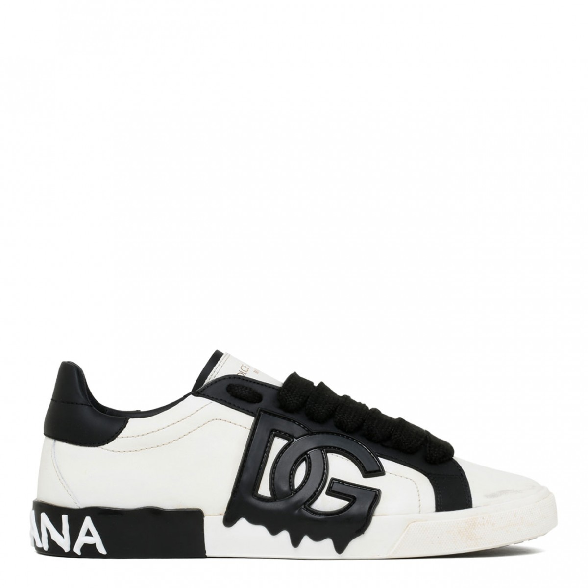 Black and White Portofino Sneakers