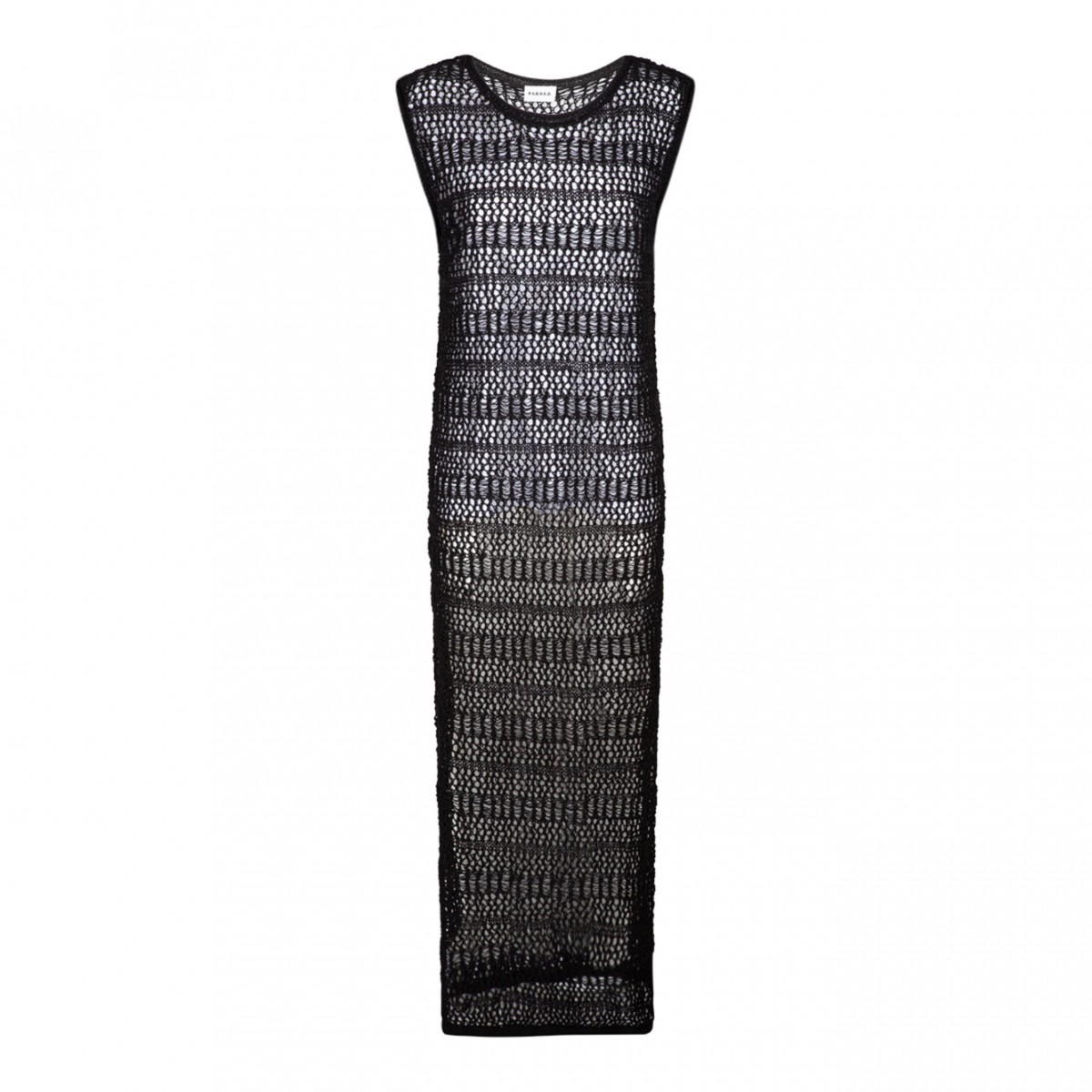 Black Long Crochet Dress