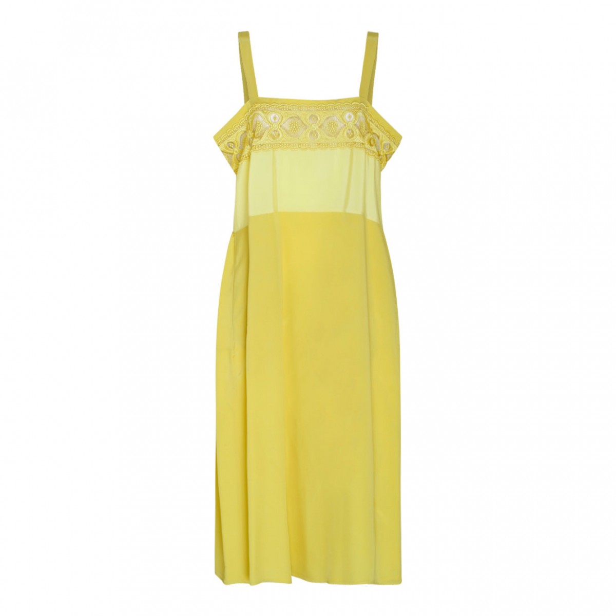 Lemon Yellow Midi Dress
