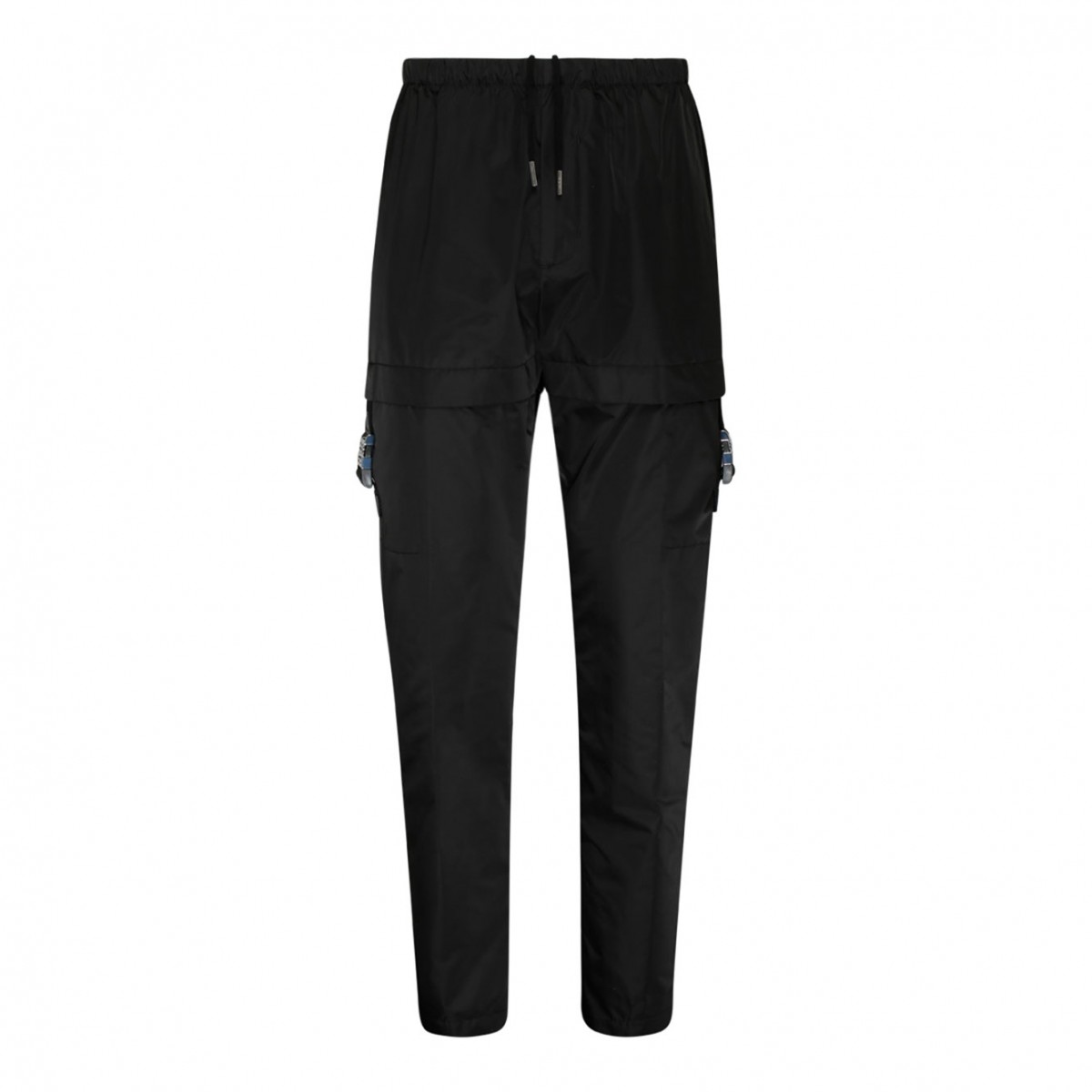 Givenchy Black Nylon Cargo Pants.