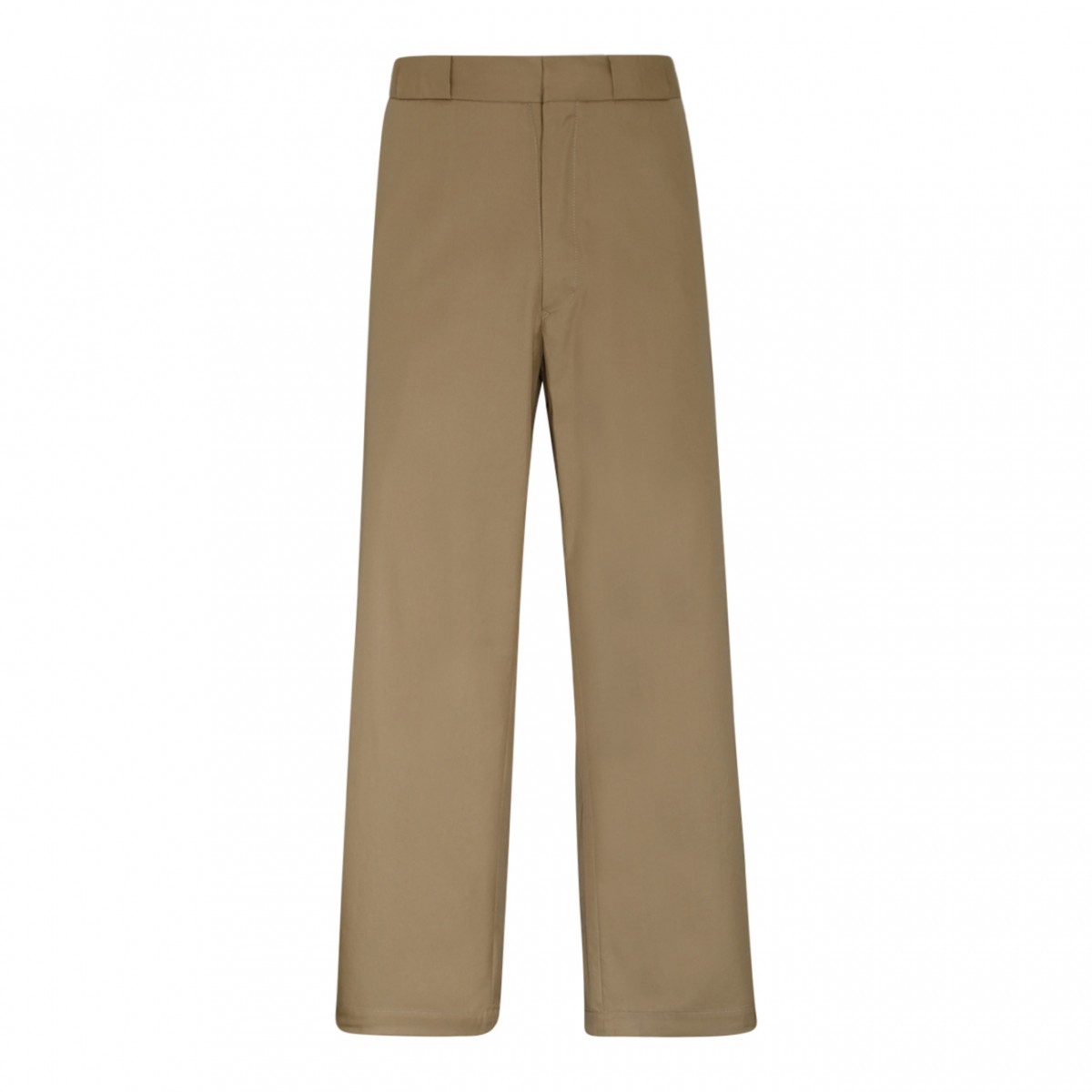 MM6 Light Brown Cotton Tailored Trousers. 